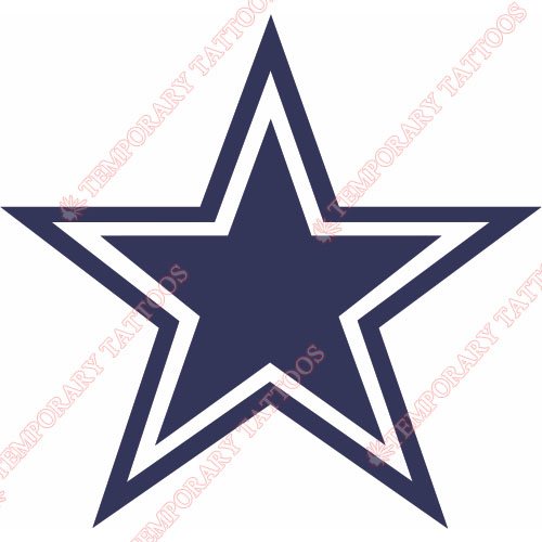 Dallas Cowboys Customize Temporary Tattoos Stickers NO.496